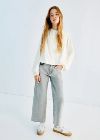 Bluzka z marszczonej bawełny