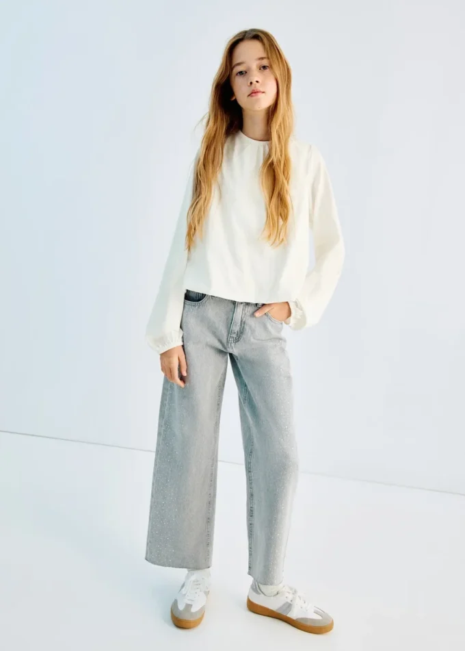 Bluzka z marszczonej bawełny Bluzka z marszczonej bawełny