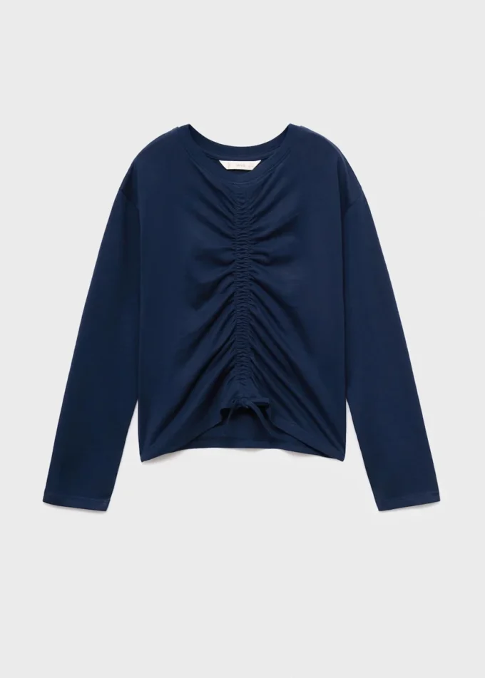 Bluzka z marszczonej bawełny Bluzka z marszczonej bawełny