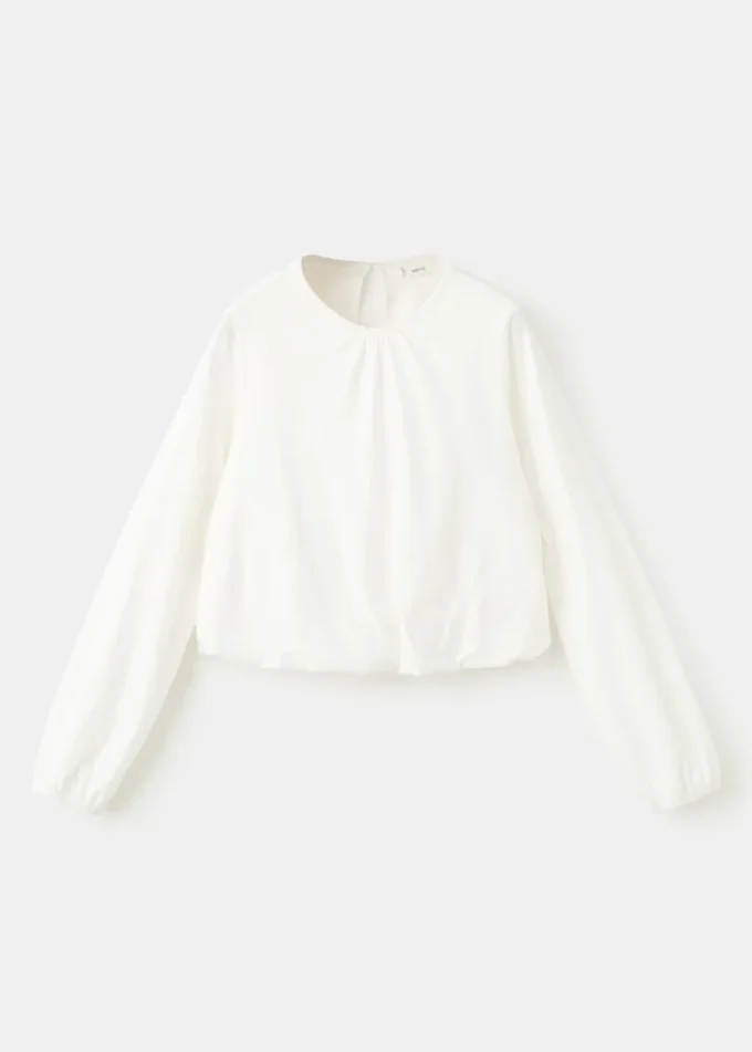 Bluzka z marszczonej bawełny Bluzka z marszczonej bawełny