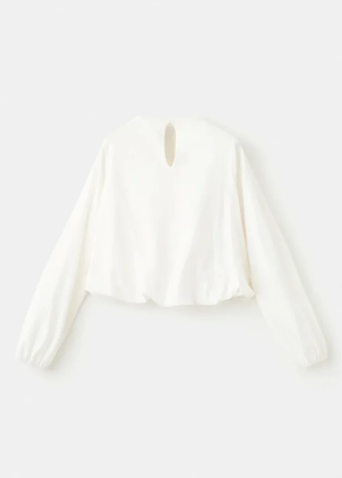 Bluzka z marszczonej bawełny Bluzka z marszczonej bawełny