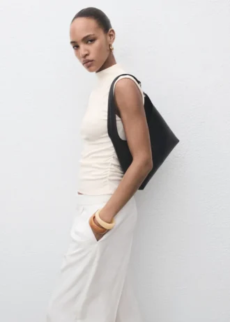 Bluzka z marszczonymi rękawami