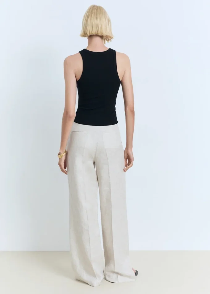 Bluzka z prążkowanej mieszanki bawełny Bluzka z prążkowanej mieszanki bawełny