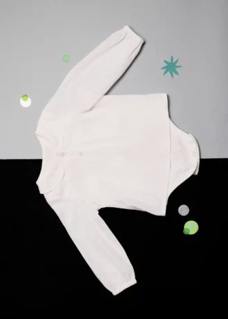 Body dla niemowląt z dekoltem w paski