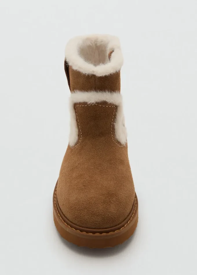 Botki z zamszu imitującego futro Botki z zamszu imitującego futro