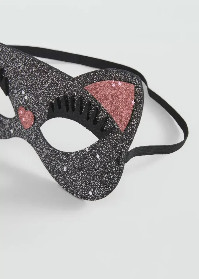 Brokatowa maska z kotkiem Brokatowa maska z kotkiem