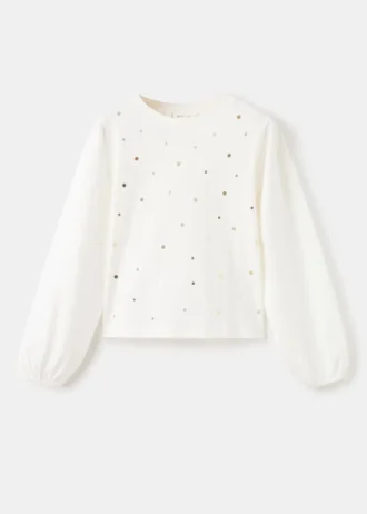 Błyszcząca bawełniana koszulka