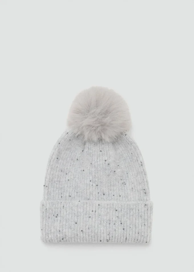 Błyszcząca czapka z cekinami