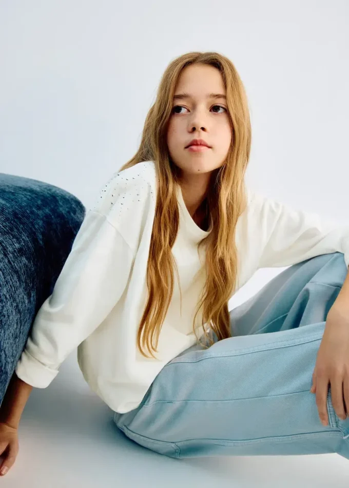 Błyszcząca koszulka z kryształkami Błyszcząca koszulka z kryształkami