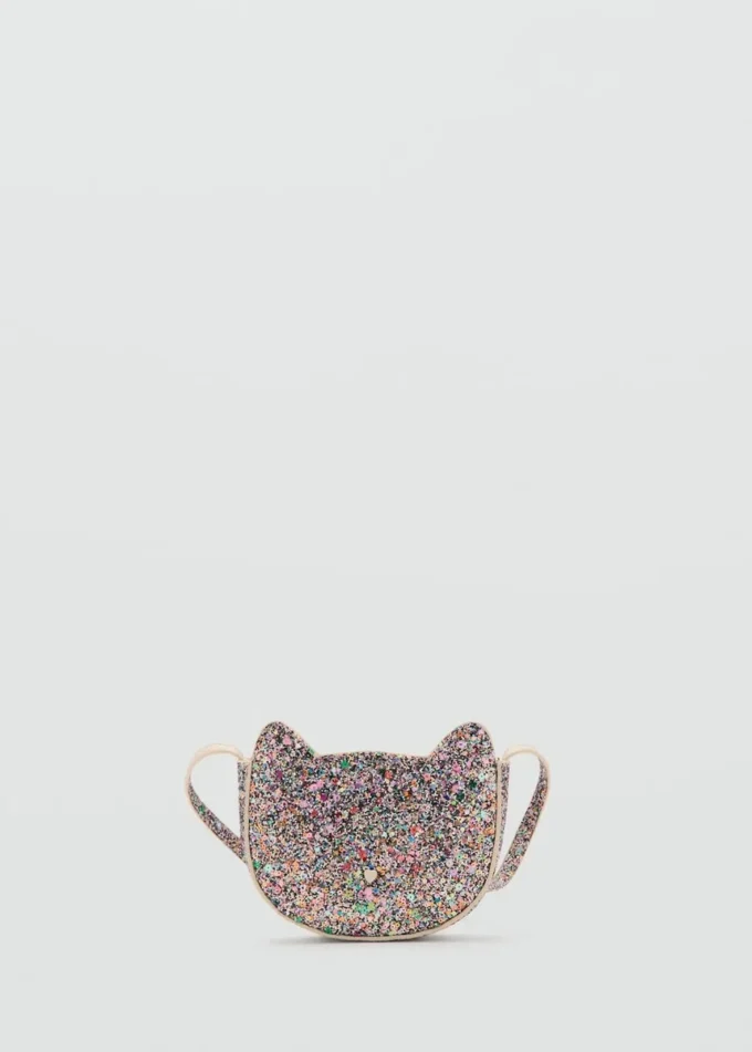 Błyszcząca torebka z kotem Błyszcząca torebka z kotem