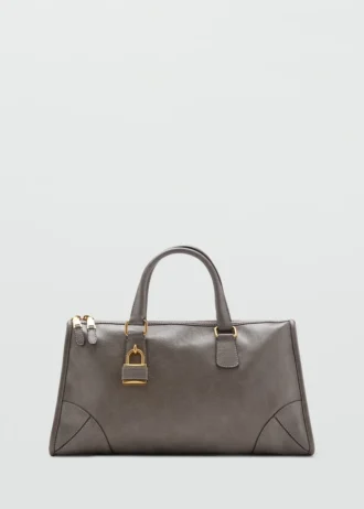 Błyszcząca torebka z uchwytami