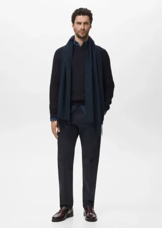 Cienki sweter z dzianiny bawełnianej