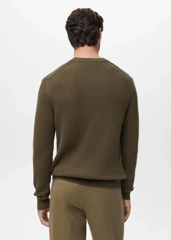 Cienki sweter z dzianiny bawełnianej Cienki sweter z dzianiny bawełnianej