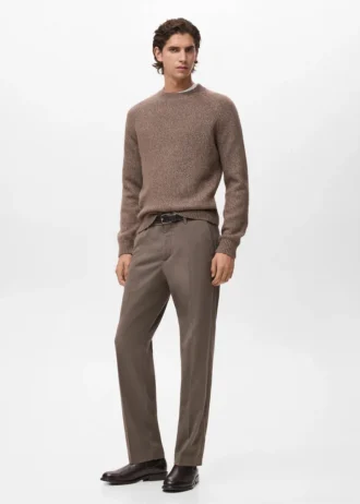 Cienki sweter z mieszanki wełny