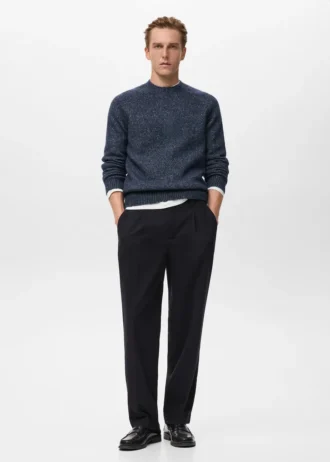 Cienki sweter z mieszanki wełny