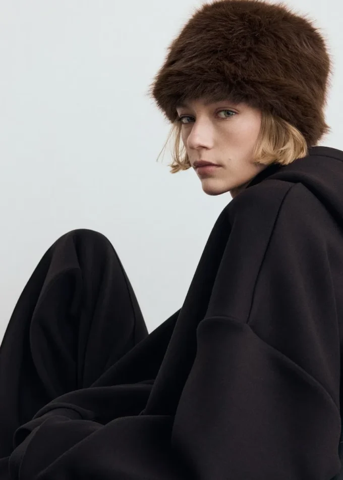 Czapka z sztucznego futra