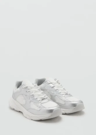 Łączone trampki ze sznurowadłami