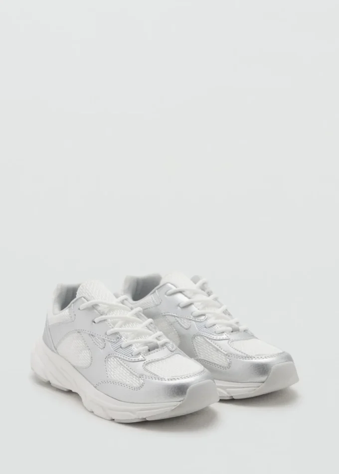 Łączone trampki ze sznurowadłami Łączone trampki ze sznurowadłami