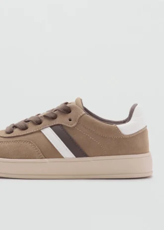 Łączone trampki ze sznurowadłami