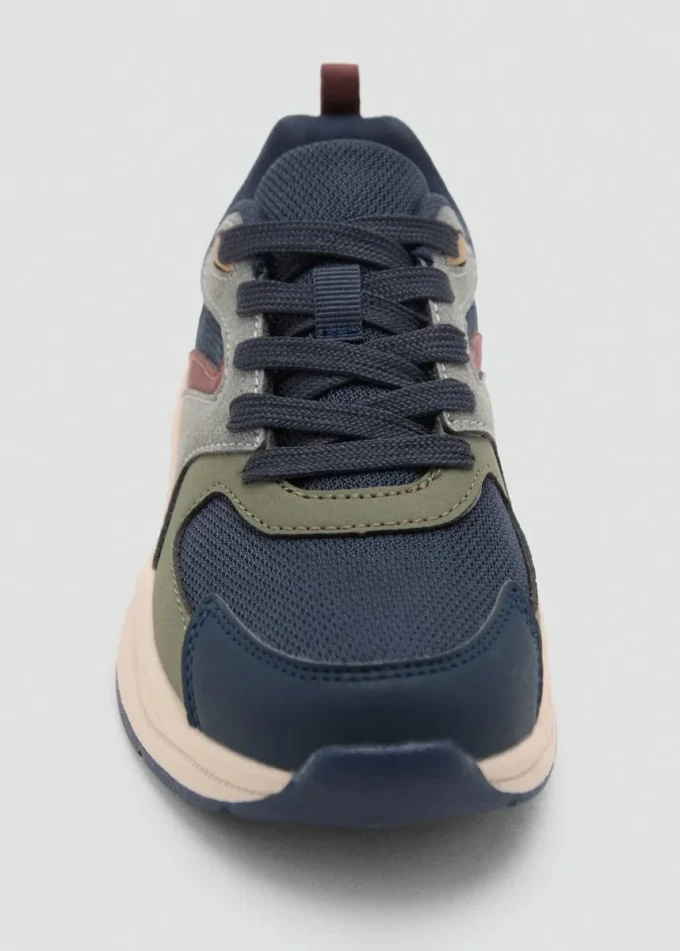 Łączone trampki ze sznurowadłami Łączone trampki ze sznurowadłami