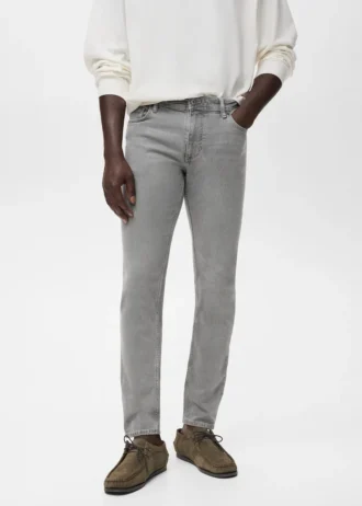 Dżinsy Jan o dopasowanym kroju w kolorze szarym Dżinsy Jan o dopasowanym kroju w kolorze szarym