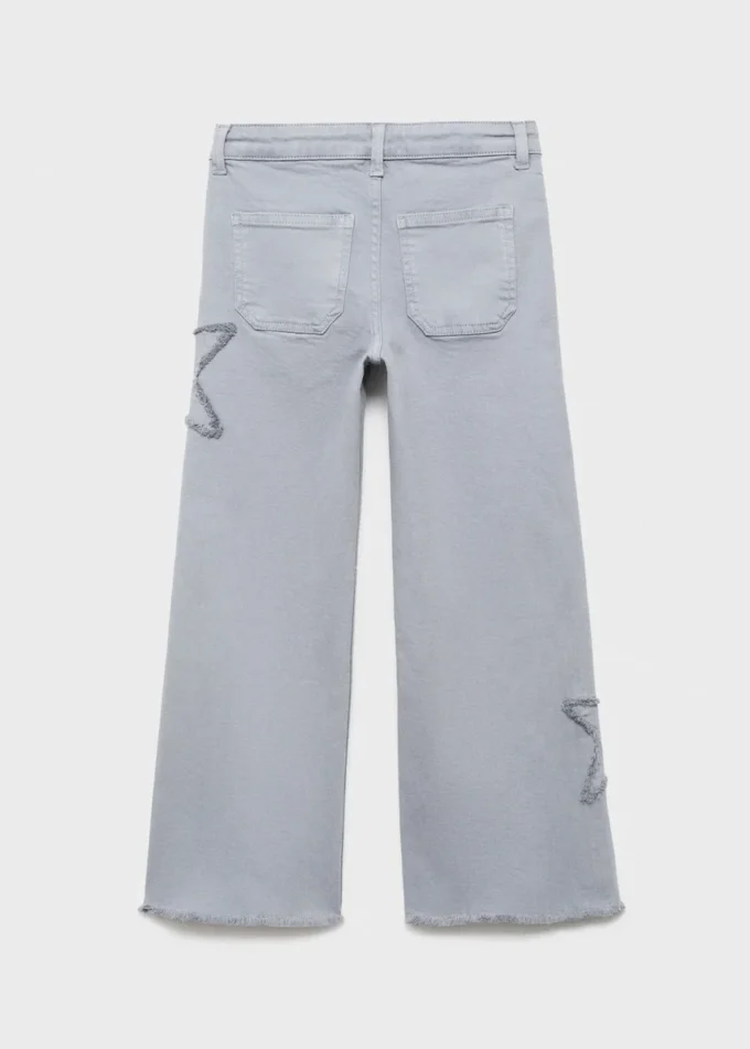 Dżinsy z haftowanymi gwiazdami