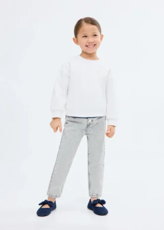 Dżinsy z papierową torbą i guzikami