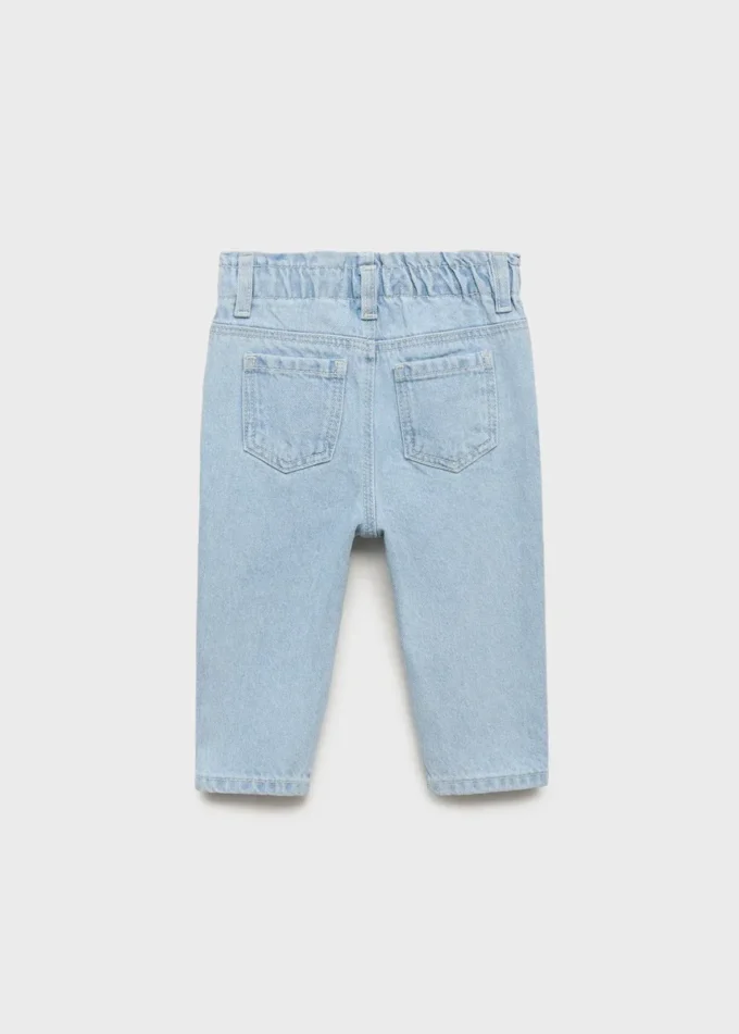 Dżinsy z papierową torbą i guzikami Dżinsy z papierową torbą i guzikami