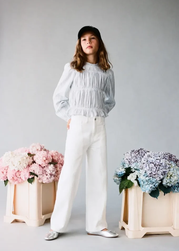 Bluzka bawełniana w paski Bluzka bawełniana w paski