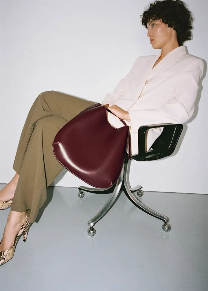 Duża owalna torba na ramię Duża owalna torba na ramię