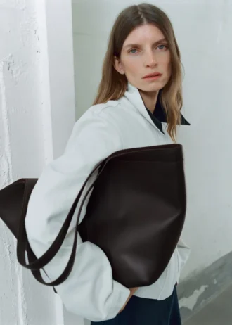 Duża skórzana torba na ramię