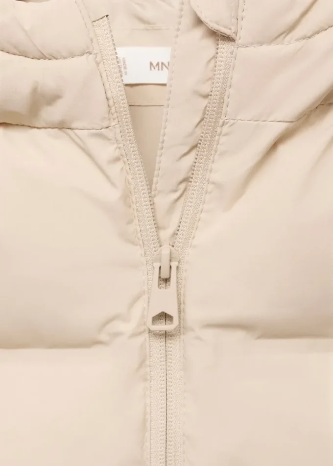 Długa kamizelka z kapturem