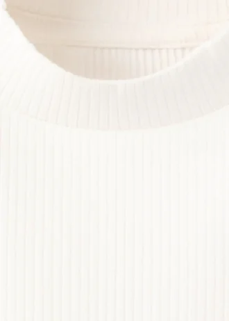 Długa koszulka z prążkowanej dzianiny Długa koszulka z prążkowanej dzianiny