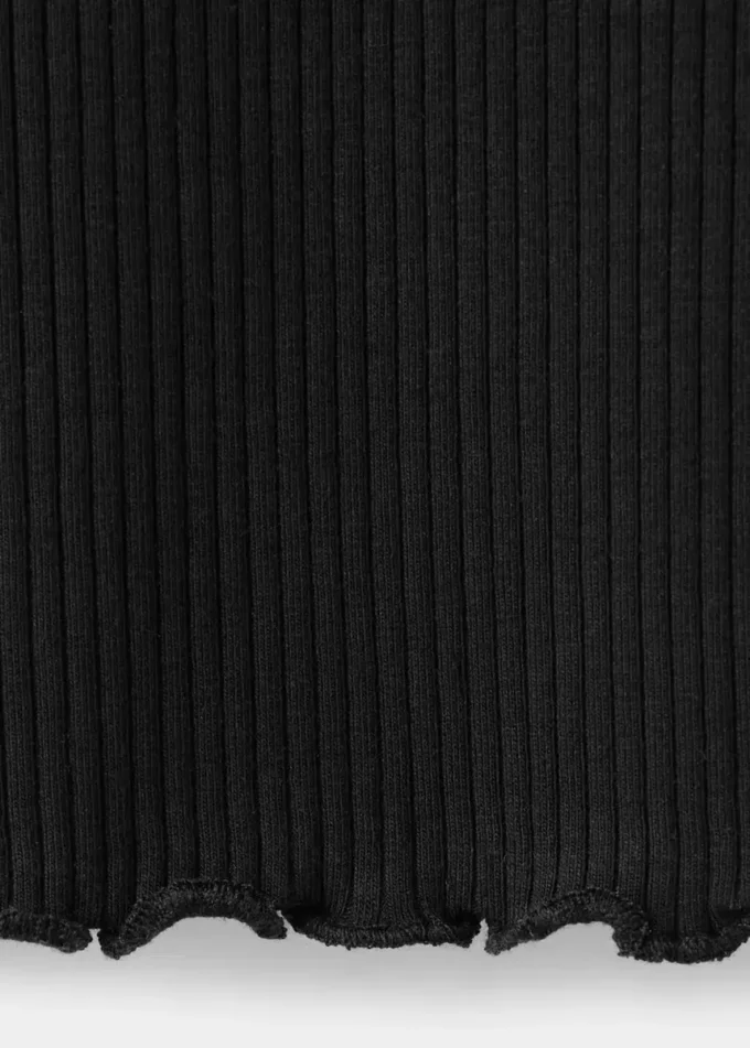 Długa koszulka z prążkowanej dzianiny Długa koszulka z prążkowanej dzianiny