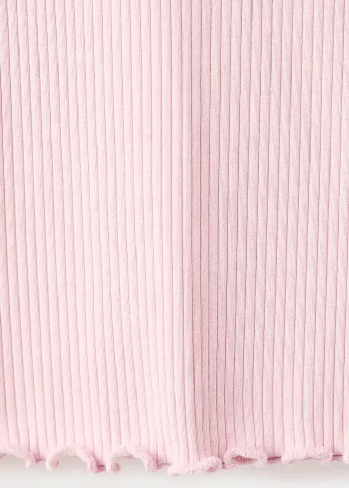 Długa koszulka z prążkowanej dzianiny Długa koszulka z prążkowanej dzianiny