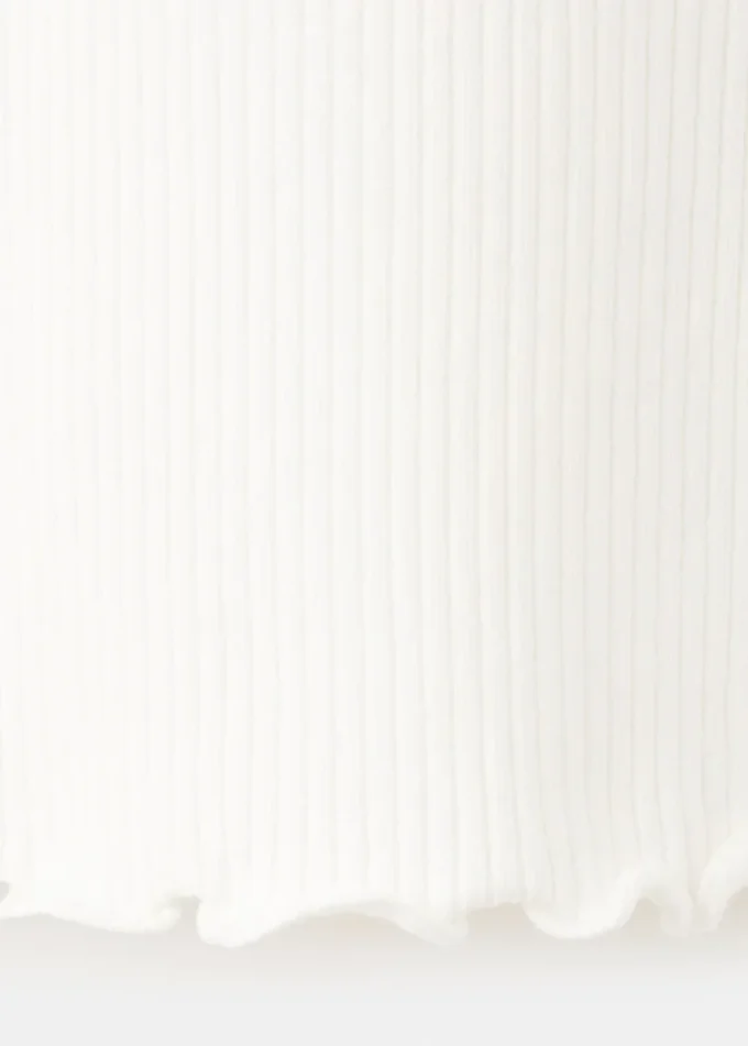 Długa koszulka z prążkowanej dzianiny Długa koszulka z prążkowanej dzianiny