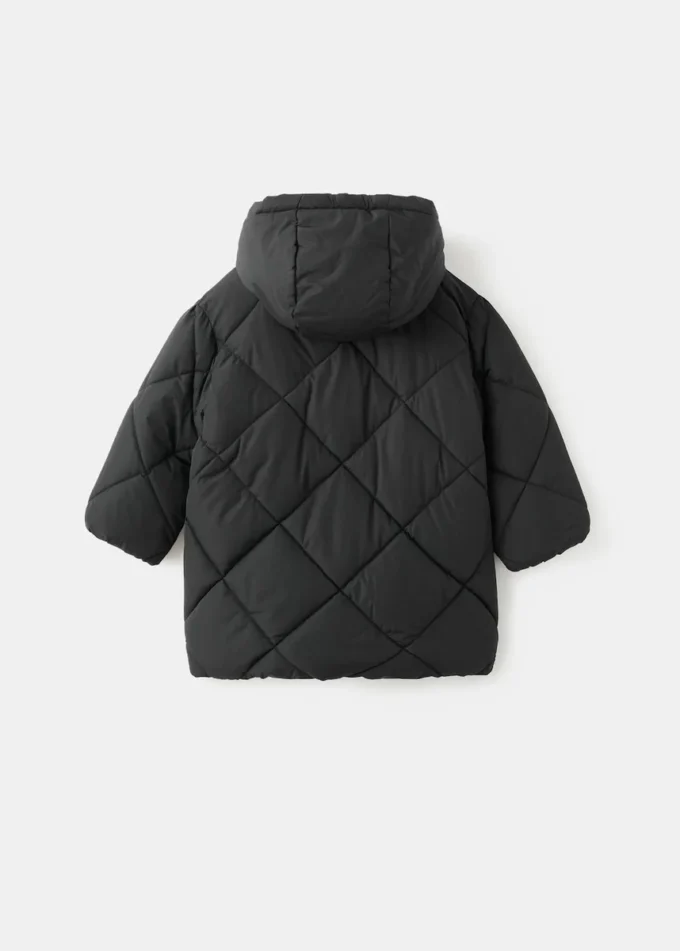 Długa kurtka z podszewką imitującą futro Długa kurtka z podszewką imitującą futro