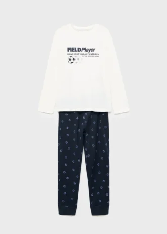 Długa piżama z nadrukiem królika