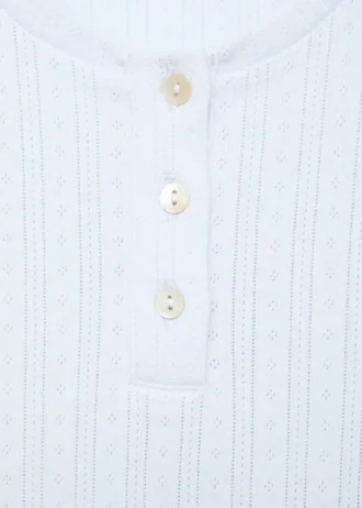 Długa piżama z prążkowanej dzianiny