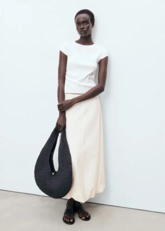 Długa spódnica balonowa