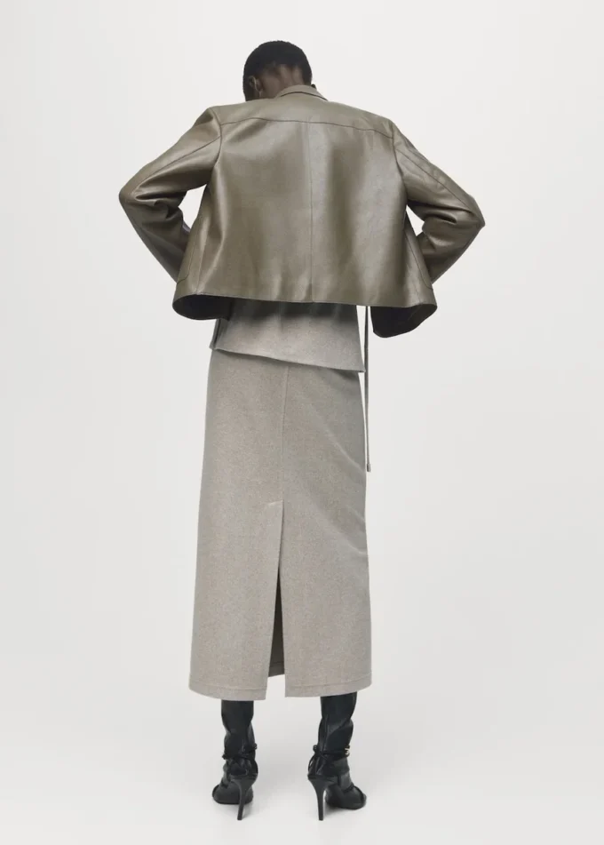 Długa spódnica z elastyczną talią Długa spódnica z elastyczną talią