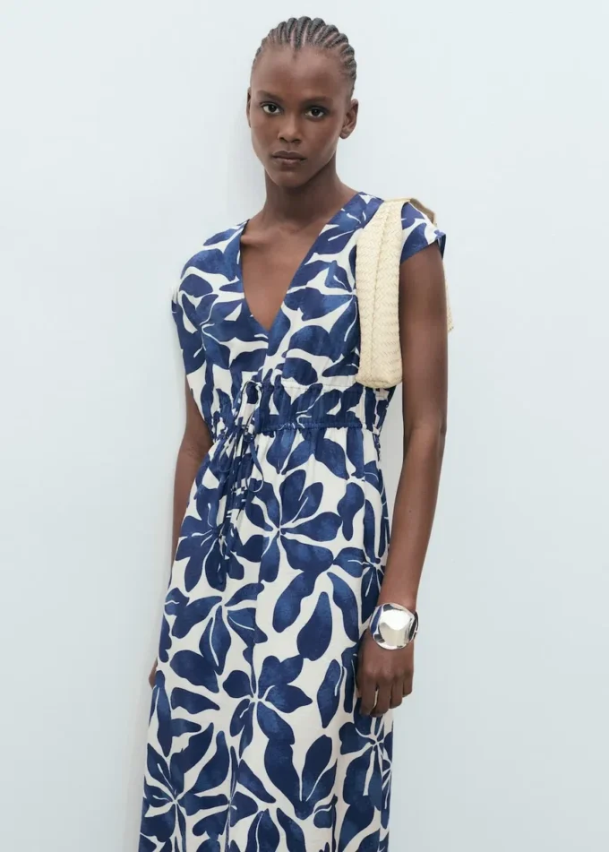 Długa sukienka z nadrukiem Długa sukienka z nadrukiem