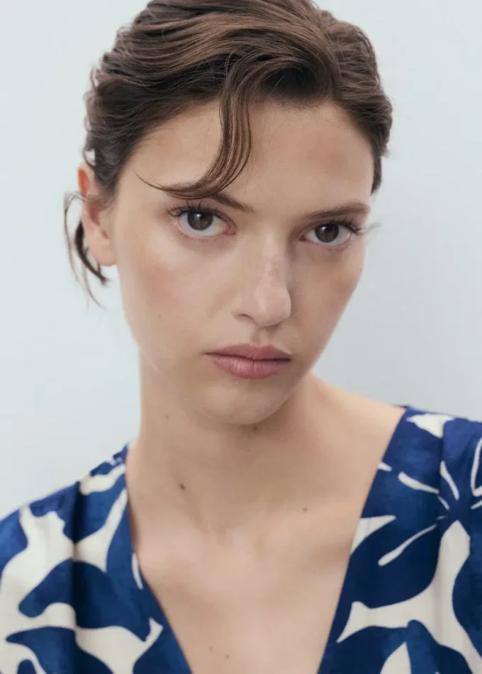 Długa sukienka z nadrukiem Długa sukienka z nadrukiem