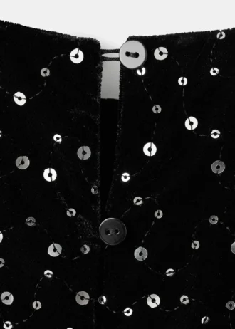 Długi kombinezon z cekinami