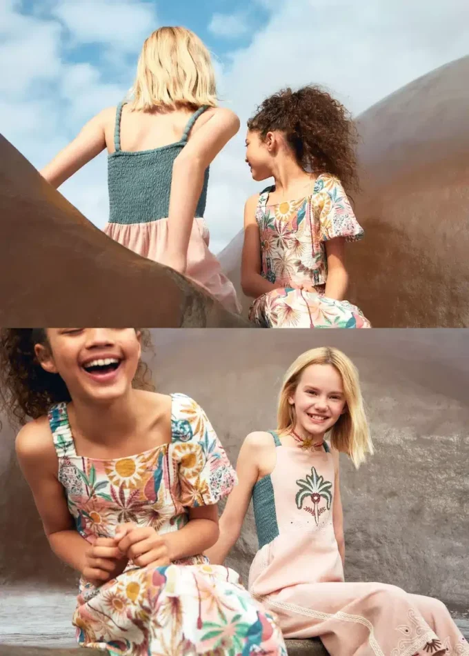 Długi kombinezon z haftowanymi detalami Długi kombinezon z haftowanymi detalami