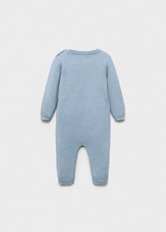 Długi kombinezon z kieszenią na piersi