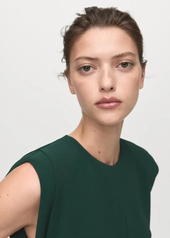 Długi kombinezon z marszczeniami Długi kombinezon z marszczeniami