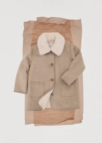 Długi płaszcz dwustronny