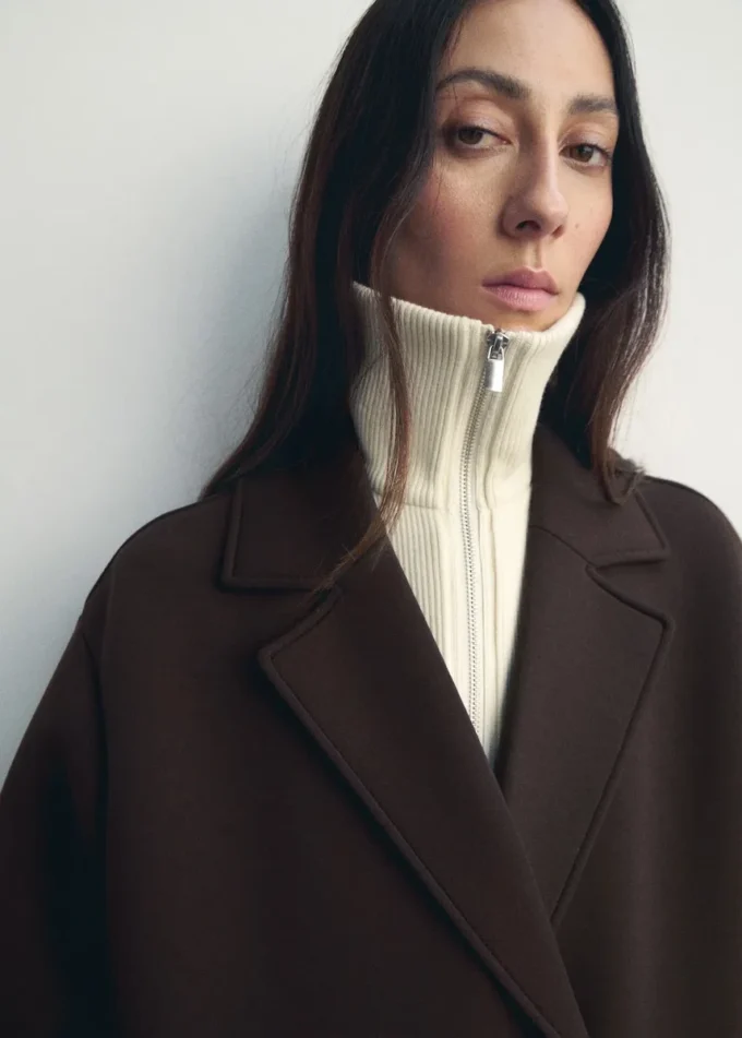 Długi płaszcz kombinowany Długi płaszcz kombinowany