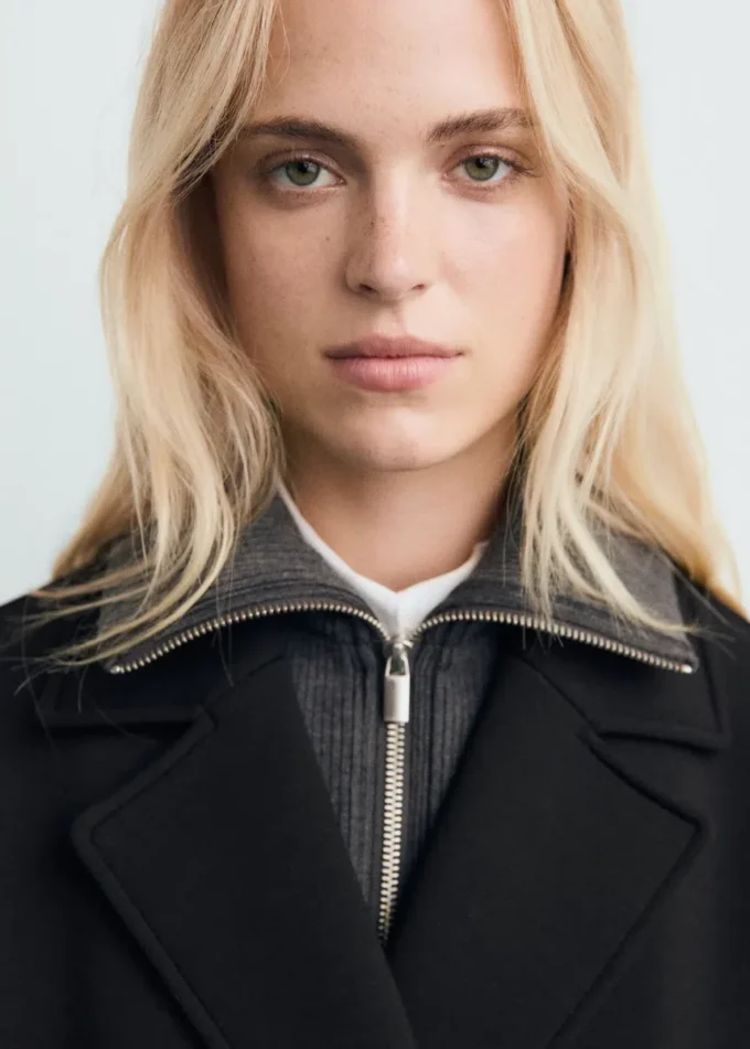 Długi płaszcz kombinowany Długi płaszcz kombinowany